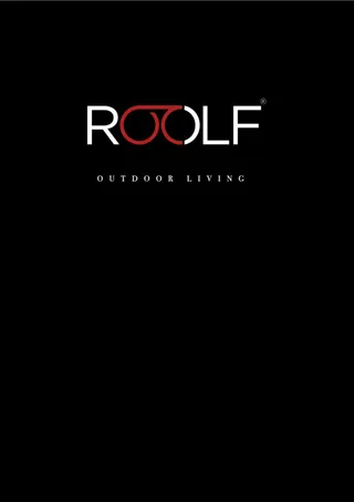 Obálka katalogu Roolf Outdoor Living 2026